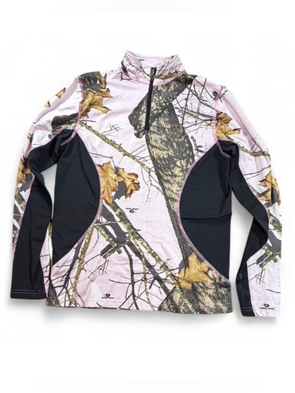 Mossy Oak Pink Camo Quarter Zip Performance Shirt Size S Guide Series